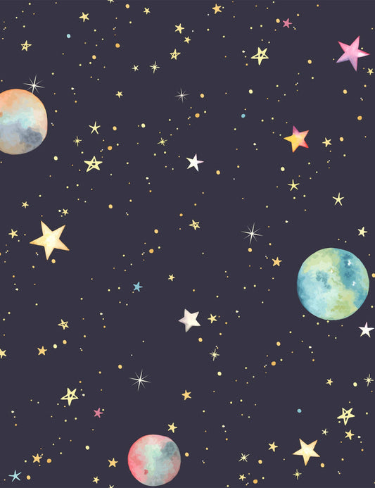 Pattern Colorful Stars And Planets For Baby Photography Backdrop J-0723 Shopbackdrop