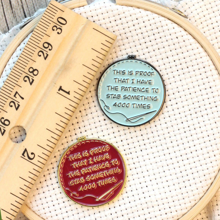 Proof I've Patience To Stab Something 4000x Needle Minder