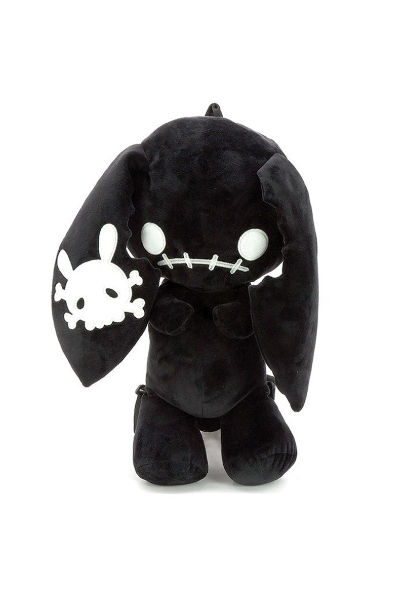 Black Naughty Bunny Stuffed Backpack