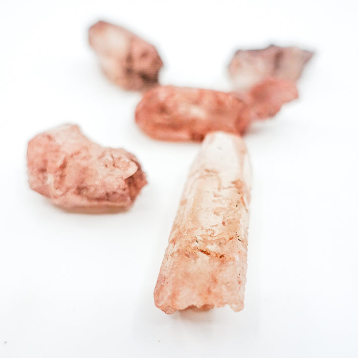 Red Nirvana Quartz Crystals - Stone of Deep Peace and Inner Silence