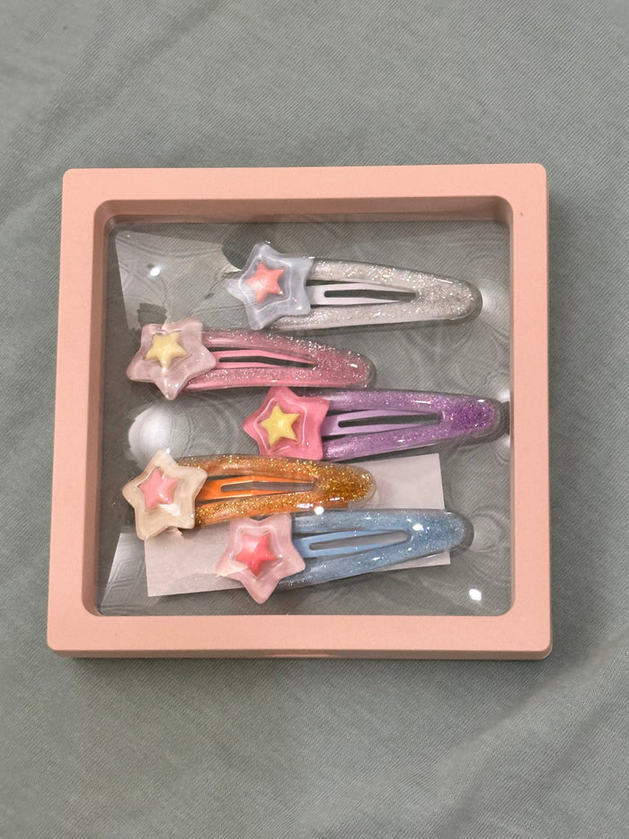 Gift Boxed Sets of 5 Hair Clips for Girls by Cupcakes & Cartwheels