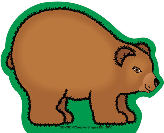 Wild bear mini notepad for outdoor-themed classroom projects