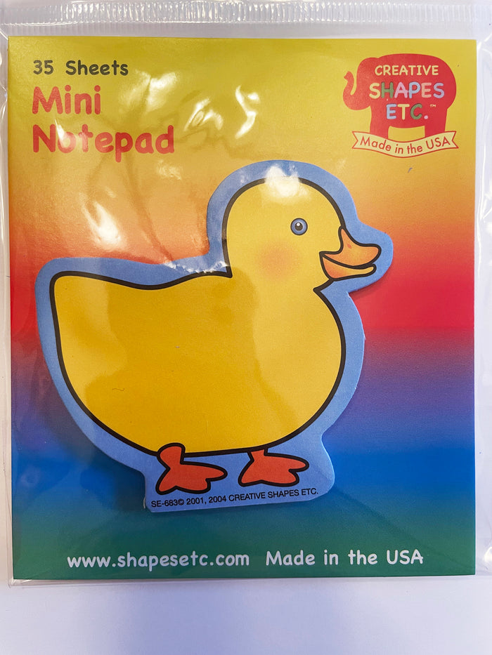 Fun duckling notepad ideal for kids' writing and activities