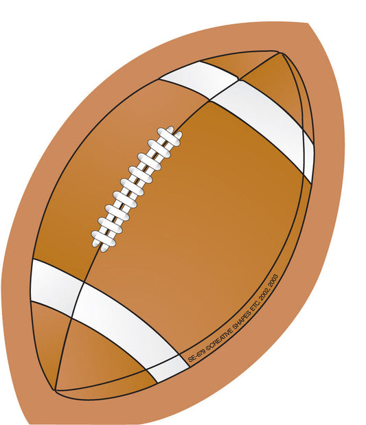 Mini football notepad perfect for decorating classroom projects and crafts