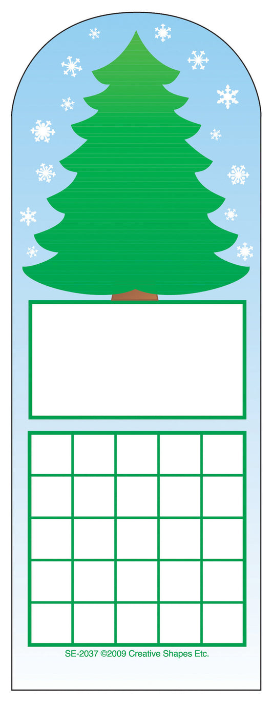 Personal Incentive Chart - Fir Tree - Creative Shapes Etc.