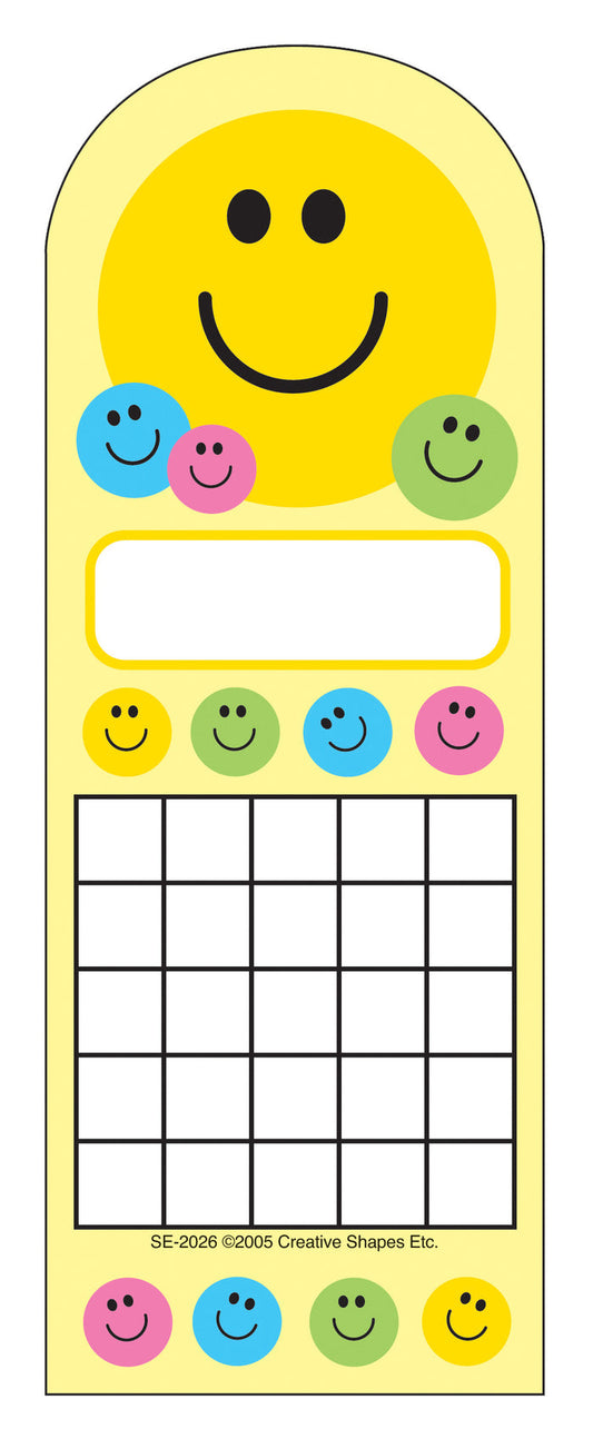 Smile personal incentive chart classroom student progress tracker