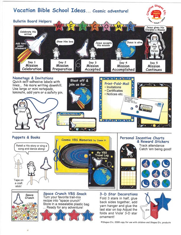 Colorful outer space chart perfect for classroom motivation and rewards