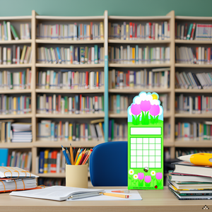 Spring flower incentive chart bookmarks ideal for classroom tracking