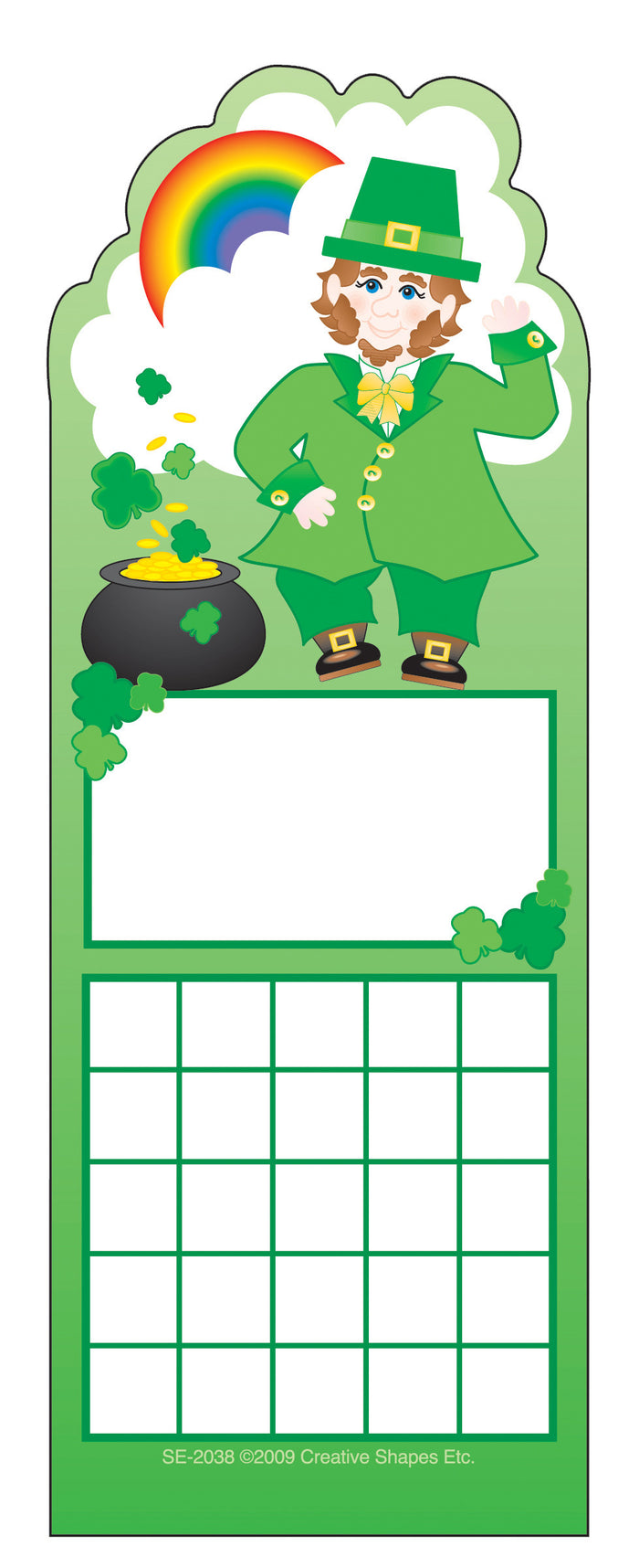 Personal Incentive Chart - Leprechaun - Creative Shapes Etc.