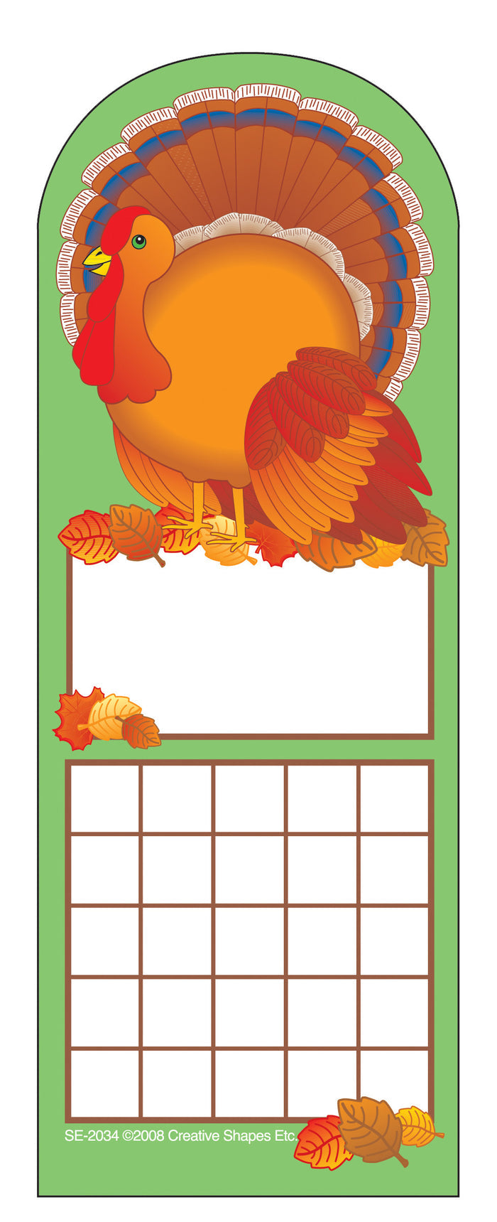 Turkey bookmark charts for student behavior tracking and stickers