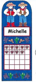Personal Incentive Chart - Western - Creative Shapes Etc.