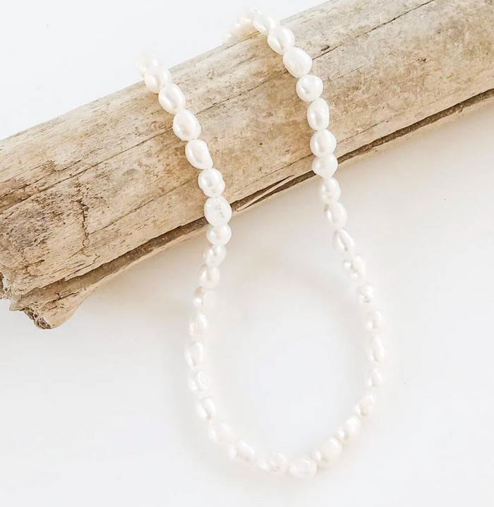 SMALL PEARL NECKLACE - WHITE