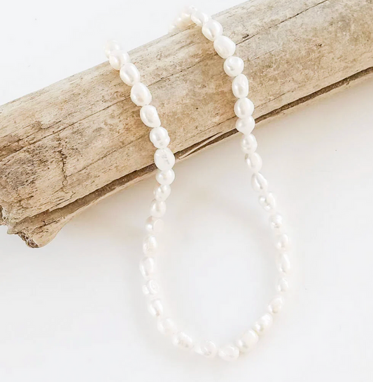 SMALL PEARL NECKLACE - WHITE