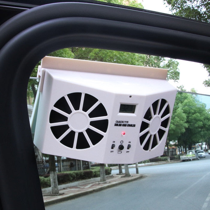 Solar Powered Car Fan-TopOnlineBargains.Com