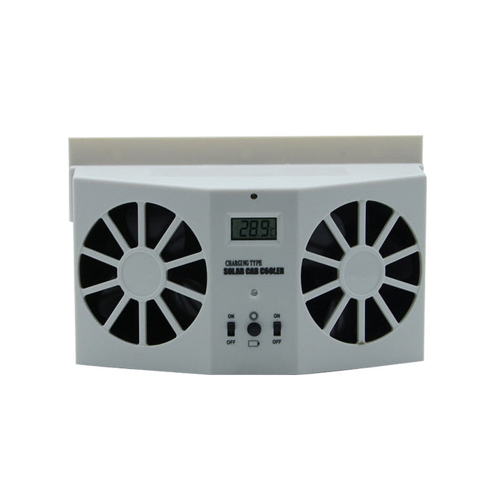 Solar Powered Car Fan-TopOnlineBargains.Com