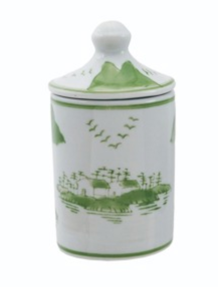 STONEWARE SPICE JAR - 4 STYLES