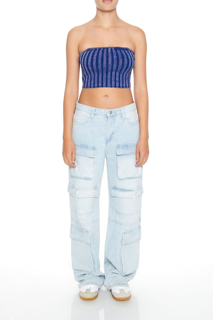 Striped Tube Crop Top