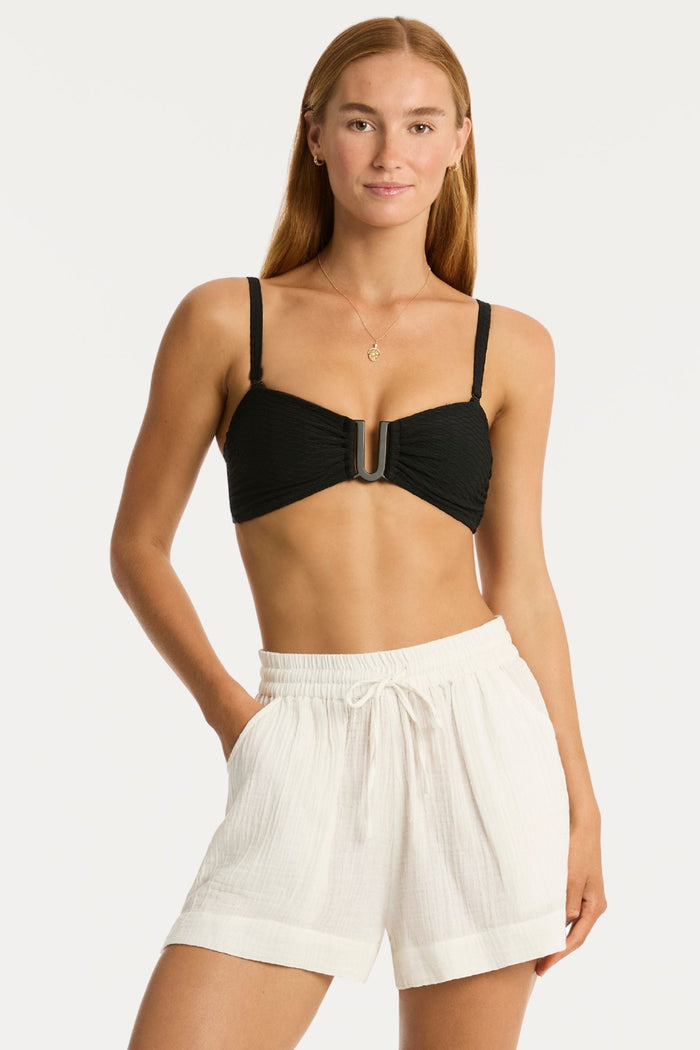 Sunset Cotton White Beach Shorts