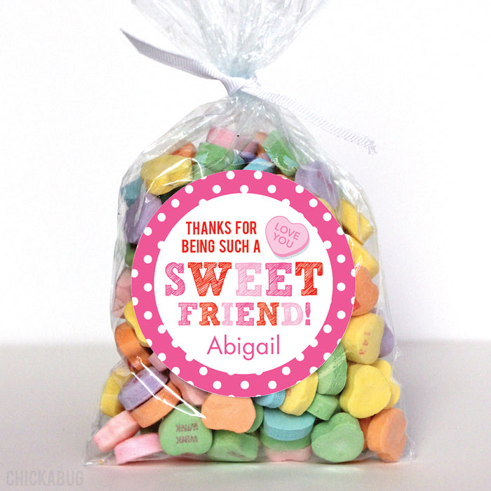 "Sweet Friend" Valentine's Day Stickers