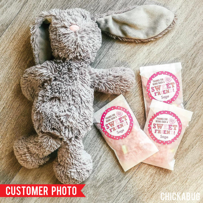 "Sweet Friend" Valentine's Day Stickers