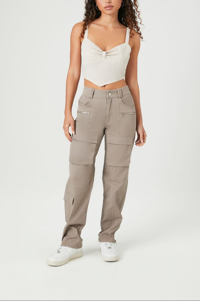 Sweetheart V-Hem Crop Top