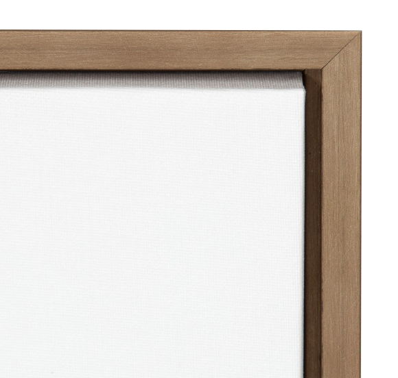 Rest No. 1 green landscape by Mackenzie Nelson, close view of the frame profile