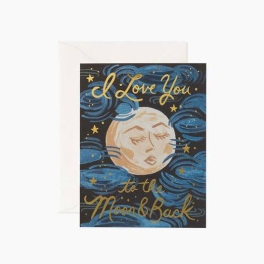 To the Moon & Back Card Rifle Paper Co. Greeting & Note Cards