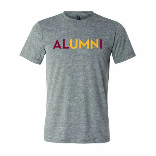 UMN Alumni Unisex T-shirt in Heather Grey Triblend