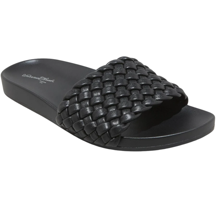Universal Thread Women’s Polly Woven Slide Sandals Black