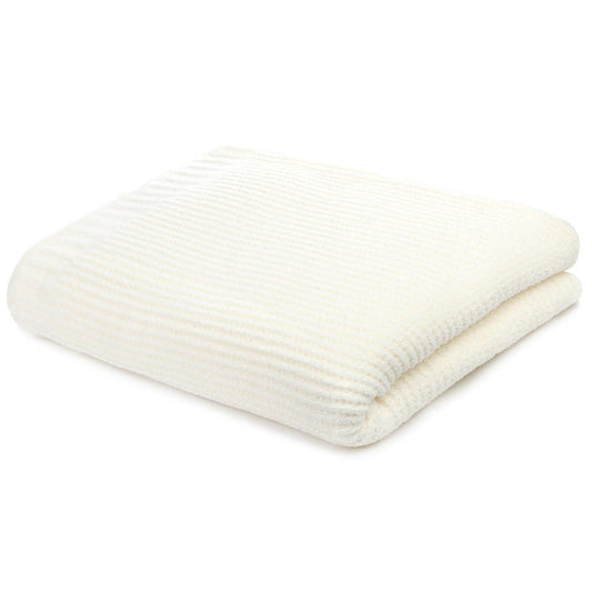 Waffle Weave Chenilla Queen Blankets