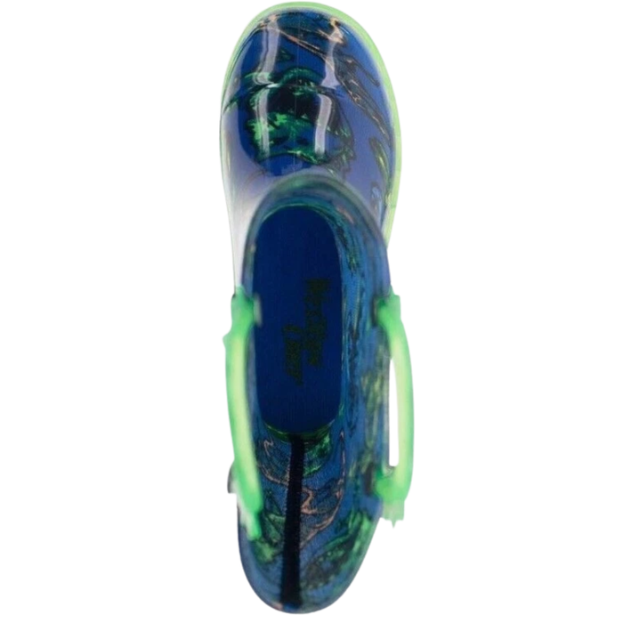 Western Chief Little Kids' T-Rex Light-Up Rain Boots – Blue