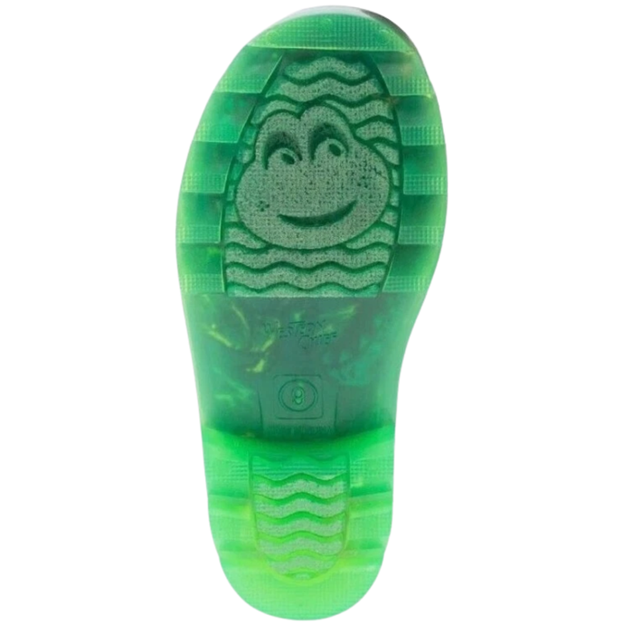 Western Chief Little Kids' T-Rex Light-Up Rain Boots – Blue