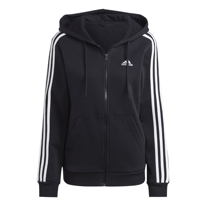 Adidas Women’s Essentials 3-Stripes Full-Zip Fleece Hoodie – HZ5743