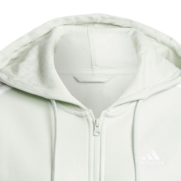 Adidas Women’s Essentials 3-Stripes Full-Zip Fleece Hoodie IY1730