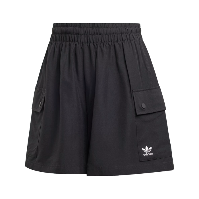 Adidas Women’s Essentials Woven High-Waist Cargo Shorts Black JD1514