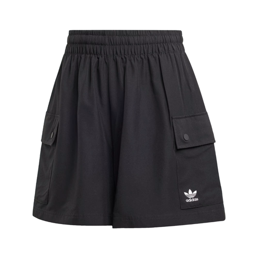 Adidas Women’s Essentials Woven High-Waist Cargo Shorts Black JD1514