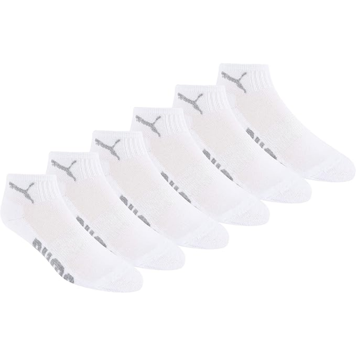 Puma Women’s Quarter Crew Socks – 6 Pack White (1603-87109-0424)