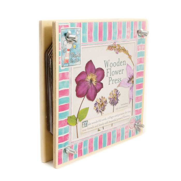 Wooden Mini Flower Press Kit with Instruction Booklet House of Marbles Craft/Toy
