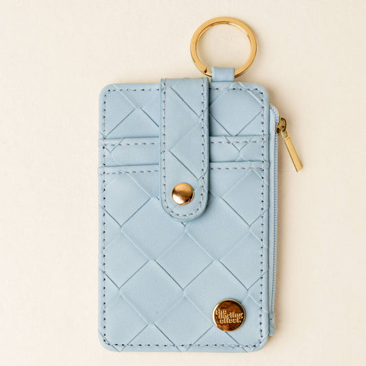 WOVEN KEYCHAIN - LIGHT BLUE