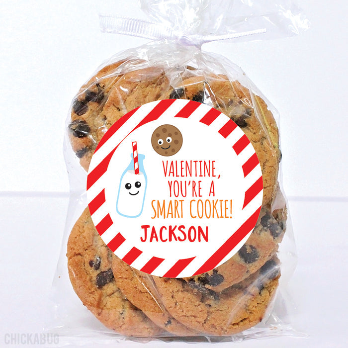 "You're a Smart Cookie"  Valentine's Day Stickers